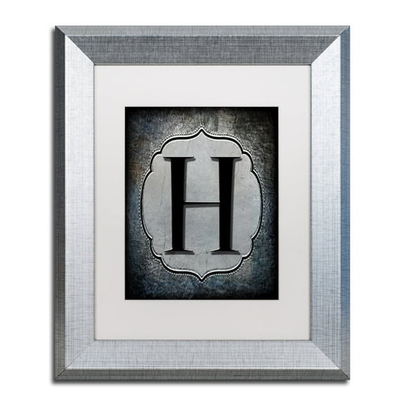 LightBoxJournal 'Letter H' Matted Framed Art