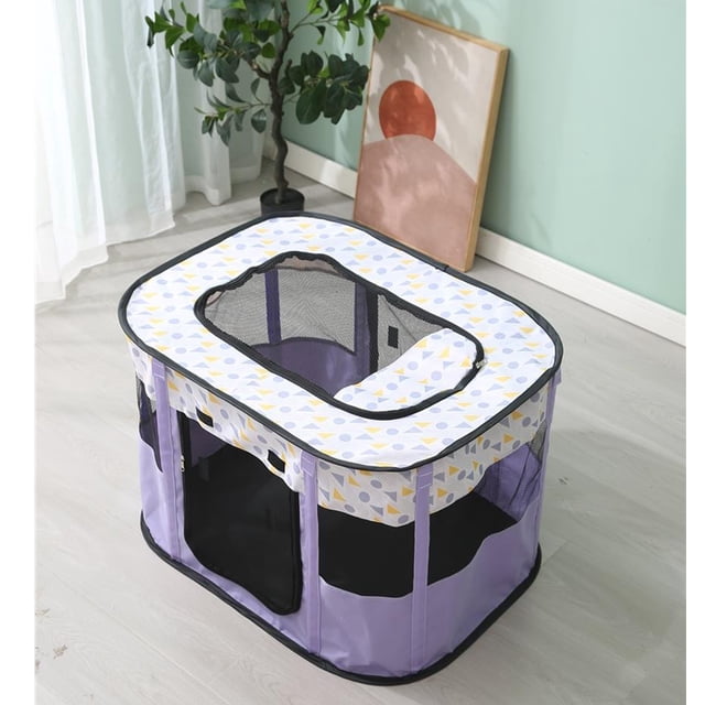 ZBH Portable, Collapsible, Pop Up Travel Pet Kennel, Cage Pet Delivery Room Suitable for Dogs/Cats/Rabbits/Pets