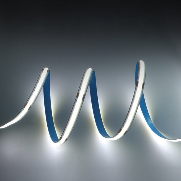 Tira de luces LED COB de 5M y 10M, 12V, 24V, 320LED/M, cinta Flexible de Luz lineal de alta densidad para decoración de habitación, 3000K, 4000K, 6000K