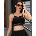 thumbnail image 5 of IDOPIP Lace Bralette for Women Spaghetti Strap Keyhole Cutout Back Sheer Camisole Tanks Going Out Tops S-3XL, 5 of 10