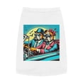 thumbnail image 2 of Wacky Pet Tank Top Bulldog sunset driving t shirt, 2 of 11