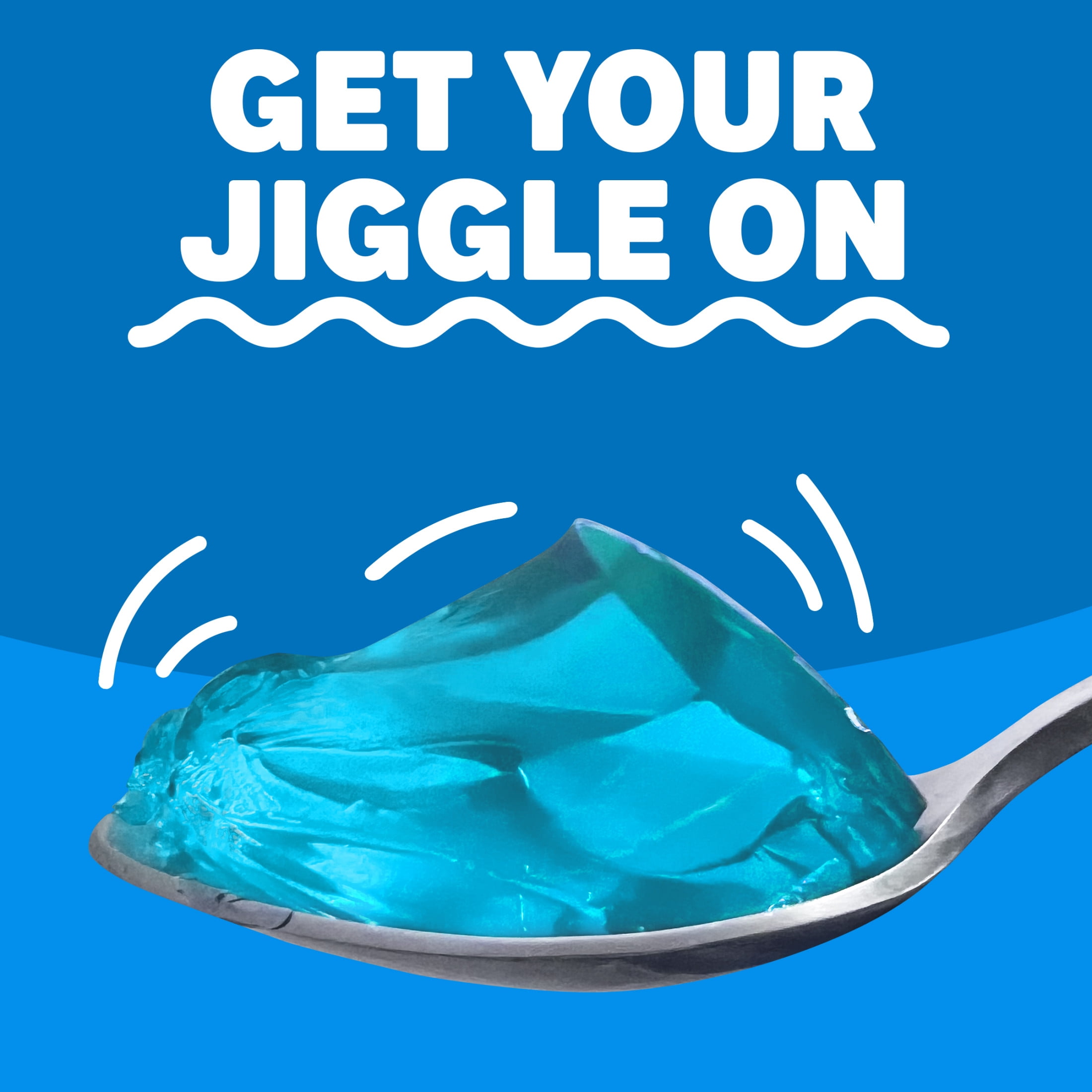 Jell-O Berry Blue Gelatin Dessert Mix, Family Size, 6 oz Box