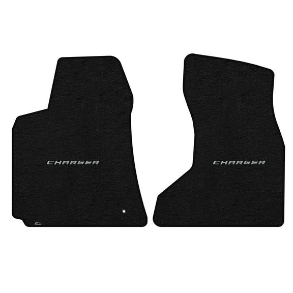 Lloyd Mats Custom Fit Floor Mats for Dodge Charger AWD 2006-2010 LogoMat 2Pc Set Charcoal