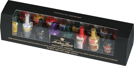 Anthon Berg Chocolate Liqueurs 16 Piece Tunnel Gift Box