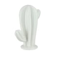 thumbnail image 2 of 5.5" Ivory White Tabletop Ceramic Cactus Statue, 2 of 3