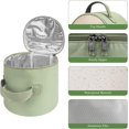 thumbnail image 3 of Sac à Lunch Isotherme, Sac de Rangement Rond Portable avec Sangle à Main, Boîte à Lunch pour Adulte, Compatible avec Crock Pot (Vert), 3 of 4