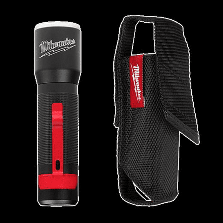milwaukee 2107s 325l focusing flashlight w/ holster Milwaukee 2107S 325-Lumen LED Focusing Flashlight w/Holster