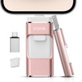 thumbnail image 1 of Memoria USB Qainerly de 512 GB para teléfono, tableta, Android y PC, color rosa, 1 of 7
