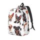 thumbnail image 1 of Disketp Happy Dog Faces Collage print Canvas Backpack Lightweight Travel Daypack Student Rucksack Laptop Backpack-, 1 of 5
