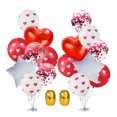 thumbnail image 1 of 18Pcs Sequins Confetti Balloons Set Delicate Unique Balloons Kit Creative Valentine Themed Party Decoration, 1 of 8
