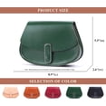 thumbnail image 5 of Genuine Leather Saddle Bag for Women Fashion Small Satchel Large Capacity Purses Ladies Casual Crossbody Shoulder Bags, 5 of 7