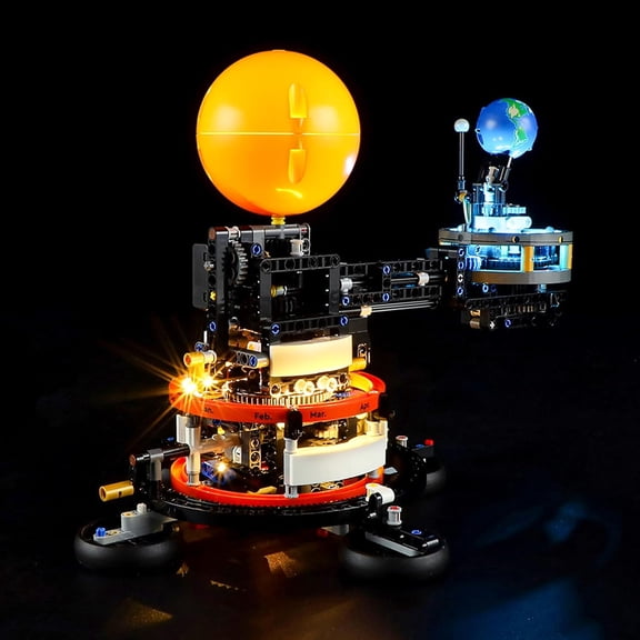 LED Light for 42179 Technic Planet Earth and Moon in Orbit Building Blocks Model (Building Set NOT Included)