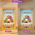 thumbnail image 2 of Siamese Celebrates Rainbow Pride Month LGBT LGBTQ+ Acrylic Plaque with Wood Photo Frame Box Cat Lover Kitten Owner Gifts Light Box - 01003, 2 of 5