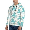 thumbnail image 2 of Hoodies for Men - Cute Octopus Green Long Sleeve Comfrt Men'S Fashion Hoodies & Sweatshirts, Sweatshirts for Men Hoodies Pullover Clothing Clothes with Pouch, 2 of 7