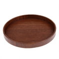 thumbnail image 2 of Plateau en Bois Brun Modèle Présentoir de Table de Sable Support de Plate-Forme 21x2cm, 2 of 6