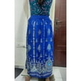 thumbnail image 2 of Women tie dye Skirts Trendz Sequined Crinkle Broomstick Gypsy Long Skirt Blue, 2 of 2