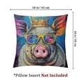 thumbnail image 4 of Hippie Animal Rhinoceros Throw Pillow Machine Washable, Indoor Outdoor Decorative Pillow for Couch, Bed or Patio, 4 of 7