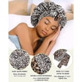 thumbnail image 4 of AWAYTR Women Satin Bonnet Silk Hair Reversible Bonnets Hair Wrap for Sleeping Cap with Tie Band, 4 of 11
