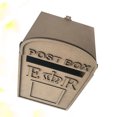 thumbnail image 3 of SHISUYAN 1PC DIY Wooden Wedding Greeting Box Mr. Mrs. Knot Wedding Box Wedding Case (with Lock), 3 of 9