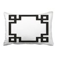 thumbnail image 1 of RYLABLUE Retro Black And White Greek Key Border Polyester 20 x 30 Inch Rectangle Throw Pillow Covers With Hidden Zipper Home Sofa Cushion Decorative Pillowcases, 1 of 1