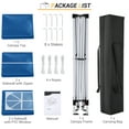 thumbnail image 7 of COBIZI Canopy 10x10 Pop Up Canopy Waterproof Canopy Tent Straight Leg Pop Up Tent with 4 Sidewalls Outdoor Commercial Instant Shelter Canopy Tent for Party Camping Beach,Blue, 7 of 7