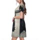 thumbnail image 2 of Disketp Mystical Bull in Fog para Vestido de Manga Corta para Mujeres, Vestidos de Verano para Mujeres, Casual y Holgado para la Playa, 2 of 6