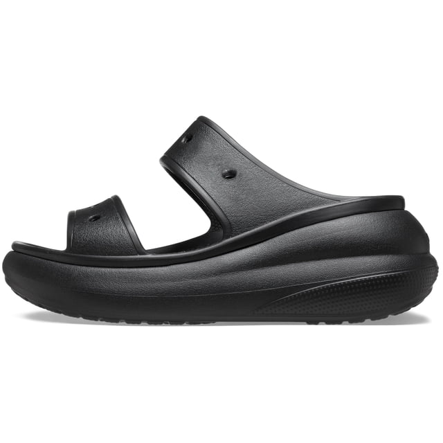Sandalias Crocs Crush Platform, unisex, negras, 9 M/11 W