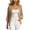 Khaki, variant on Women Three Quarter Sleeve Cardigan Tops Solid Open Front Striped Loose Lightweight Casual Tops for Summer Daily Wear Yellow S
