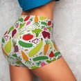 thumbnail image 4 of Honeii Cartoon Vegetables Print Women's Workout Shorts, Gym Shorts for Active Wear, Sports Shorts,Women's Running Shorts,Quick Dry Athletic Shorts-Small, 4 of 8