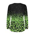 thumbnail image 3 of HKEJIAOI Polyester Long Sleeve Tops for Women Round Neck Geometric Print Going Out Tops for Women, 3 of 4