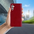 thumbnail image 3 of Case for Samsung Galaxy A16 5G with Card Slot Holder & Wrist Strap, Glitter Diamond Rhinestone Owl PU Leather Flip Folio Wallet Cover Case for Samsung Galaxy A16 MTY- MTY-Red, 3 of 14
