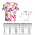 thumbnail image 2 of Flamingo Pattern Women's Short Sleeve Tops Casual Blouses T Shirt, 2 of 6