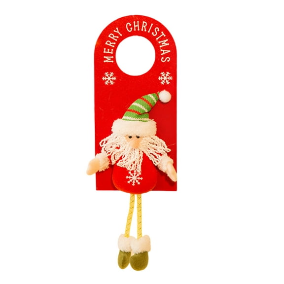 Acahhotxx Christmas Door Knob Hanger Decorative Door Handle Hanging Decors Festival Pendant For Drawers And Cabinets