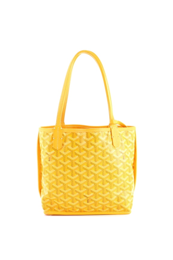 Pre-Owned Anjou Reversible Tote Coated Canvas Mini By Rebag