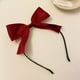 thumbnail image 4 of Diademas con lazo Diadema con lazo rojo para mujer y niña Lazos negros para el pelo Diadema para mujer Lazos para el pelo Diademas con lazos hechos a mano, 4 of 7