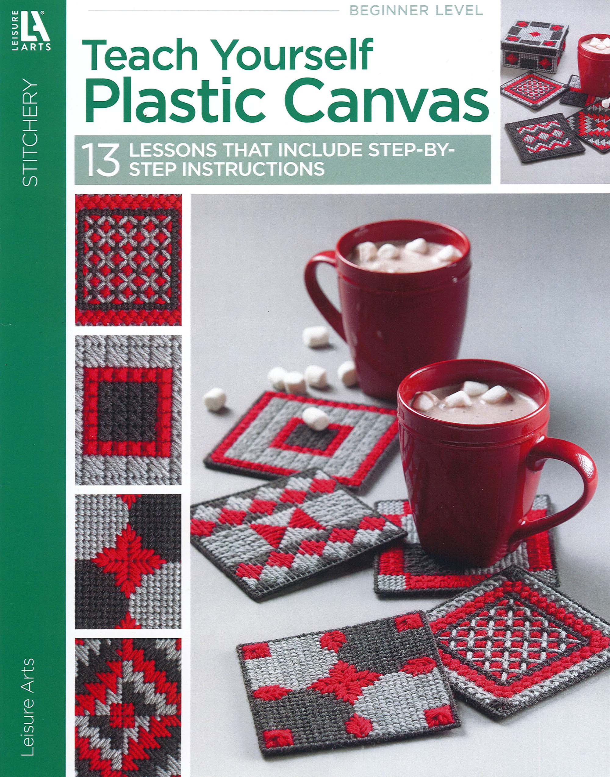 Leisure Arts Teach Yourself Plastic Canvas Cross Stitch Book 
