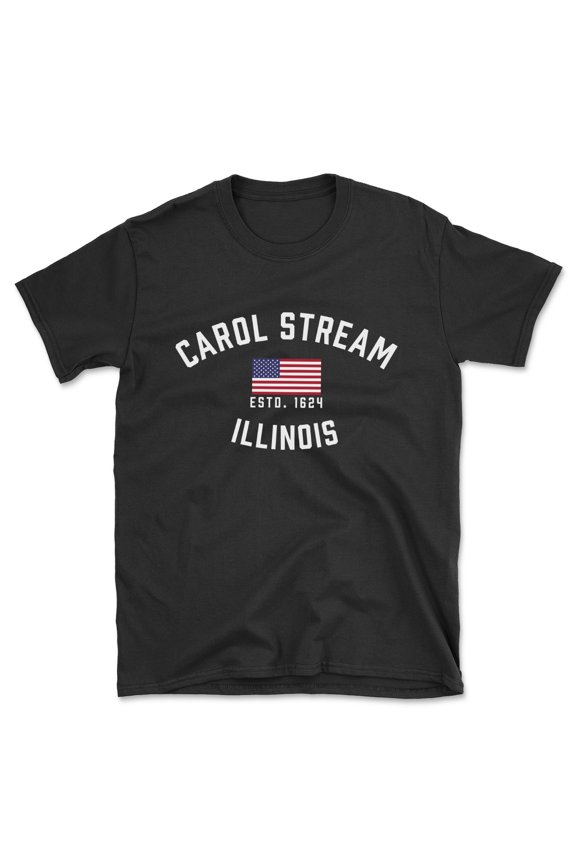 Carol Stream Illinois Patriot Men's Cotton T-Shirt