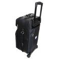 thumbnail image 2 of Black Leather 26" Suitcase With Wheels, 2 of 5