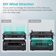 USB speed cooling fan, DC5V, 4cm x 8cm x 12cm x 14cm, suitable for computer case, cabinet, router and other fans.,24cm-55CFM