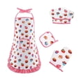 thumbnail image 1 of Ounissouiy Set Chef Cooking Play Baking Toy Ropa Sombrero Delantal Guantes preescolares Cumpleaños Prop Educativo Niños pequeños Niños Juegos de imaginación cuatro, 1 of 6