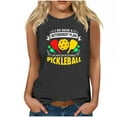 thumbnail image 2 of Blouses Décontractées Mode pour Femmes Imprimé Baseball Col Rond T-Shirt Sans Manches, 2 of 4
