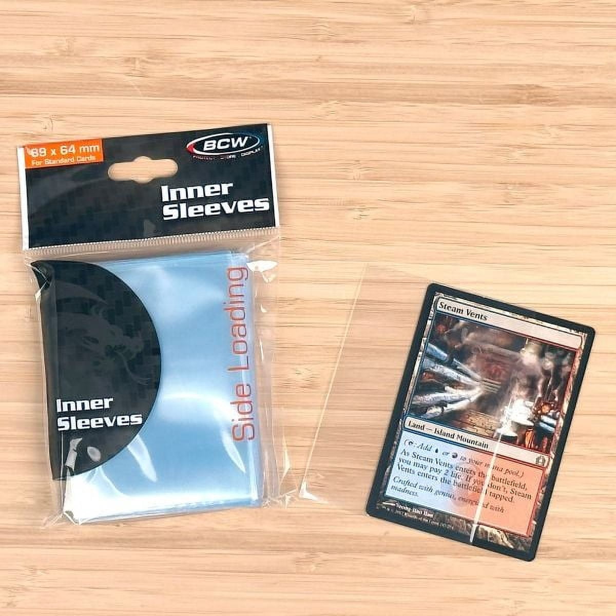 10 packs of 100 (1000) BCW Sideloading Clear Standard Sized Card Inner Sleeves