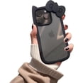 thumbnail image 2 of LANFENG iPhone 13/14 Case Cute 3D Bowknot Kawaii Pink Phone Case Shockproof Clear Case Protective, 2 of 11