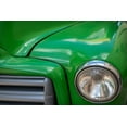thumbnail image 2 of Miglavs, Janis 18x13 Black Ornate Wood Framed with Double Matting Museum Art Print Titled - Detail of green classic American GMC truck in Trinidad-Cuba, 2 of 4