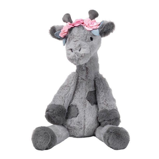 Lambs & Ivy Giraffe and a Half Gray Plush Stuffed Animal Toy Skylar