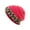 Hot Pink, variant on Ausyst Hats Clearance! Womens Unisex Knit Beanie Winter Thick Leopard Fleece Lined Beanie Warm Hats