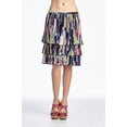 thumbnail image 1 of Larry Levine Layered Pleated Skirt - Black Multi - 14, 1 of 2