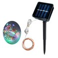 thumbnail image 1 of Solar copper light string Christmas LED decorative lights copper star light string light string 8 function modes 100/200/300/400 LED white light/warm white light/mixed color/blue light, 1 of 8