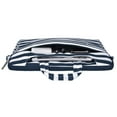 thumbnail image 5 of MOSISO Laptop Shoulder Bag Messenger Laptop Case/ Notebook Case 13-13.3 Inch Handbag Briefcase Sleeve Case Cover with Back Trolley Belt,Navy Blue Stripe, 5 of 7