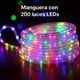 thumbnail image 3 of Luz LED Manguera Transparente 10 Metros Multicolor RGB con 200 LEDs, 3 of 3